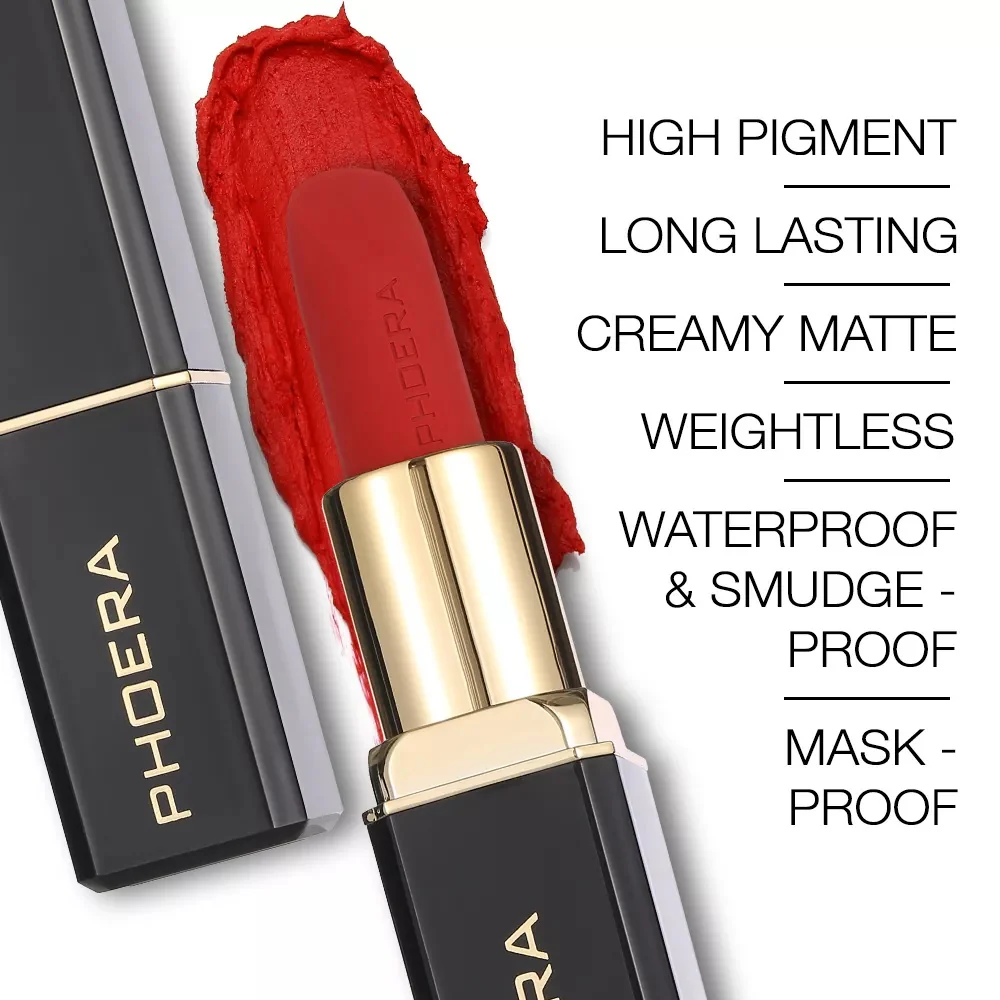 Phoera 24 HRS Non Transfer Matte Lipstick - Image 3