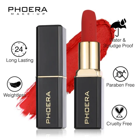 Phoera 24 HRS Non Transfer Matte Lipstick - Image 4