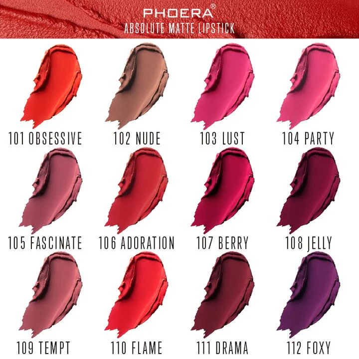Phoera Absolute Velvet Matte Lipstick - Image 3