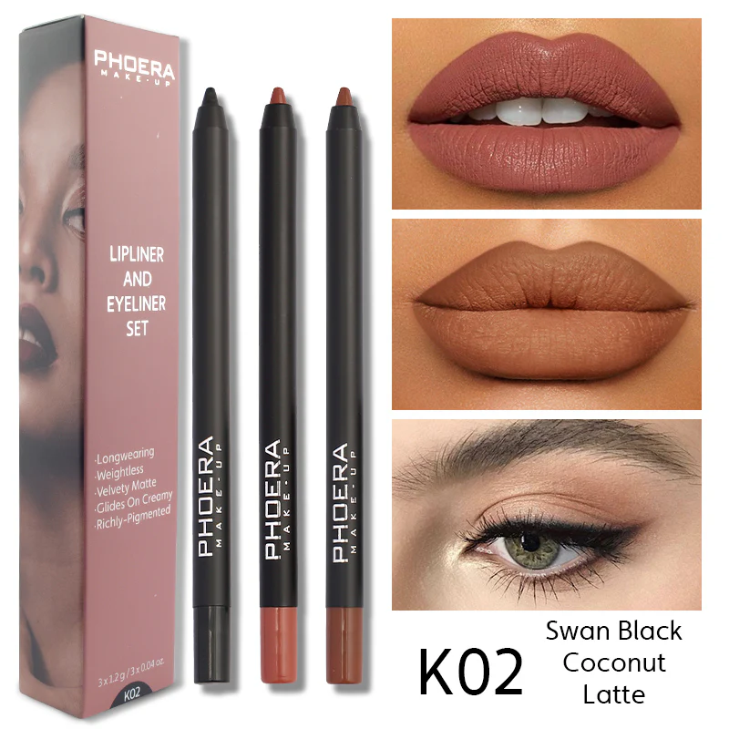 Phoera Lipliner & Eyeliner Kit - Image 4
