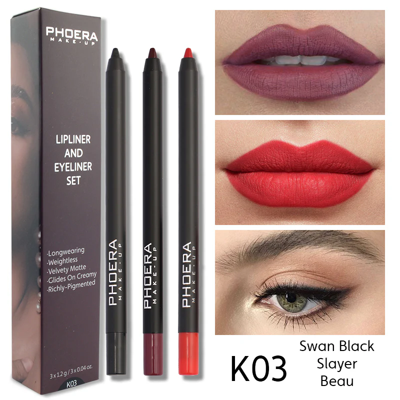 Phoera Lipliner & Eyeliner Kit - Image 5