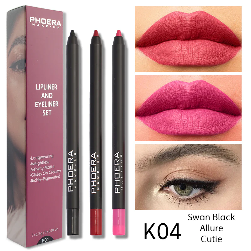 Phoera Lipliner & Eyeliner Kit - Image 6