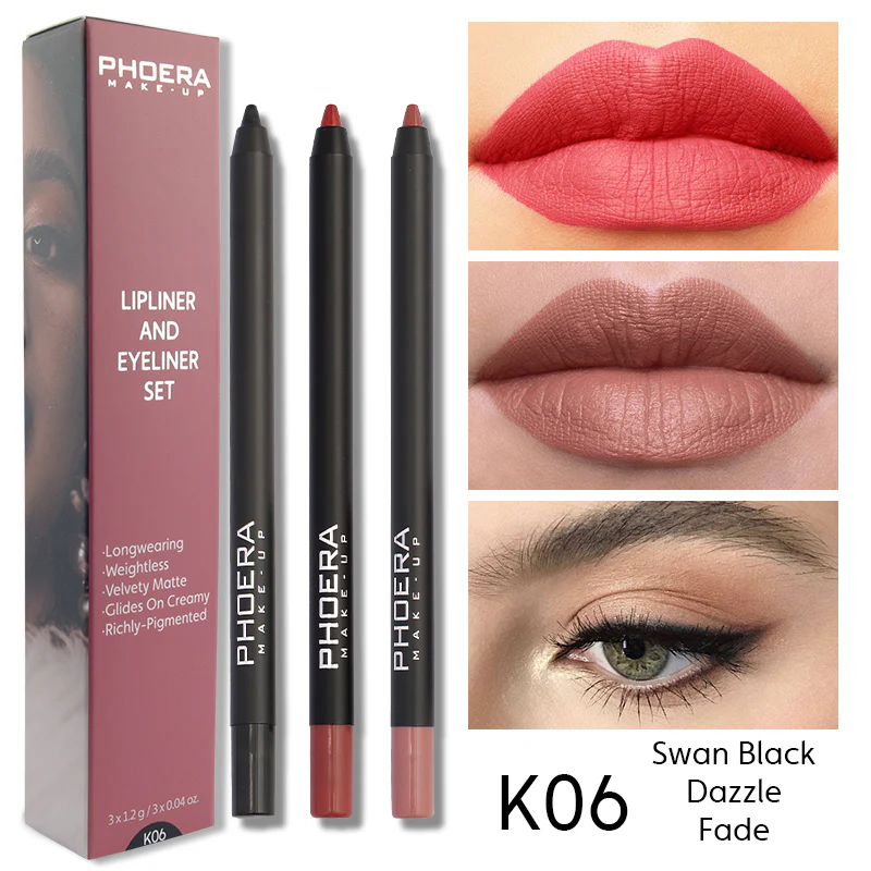 Phoera Lipliner & Eyeliner Kit - Image 8