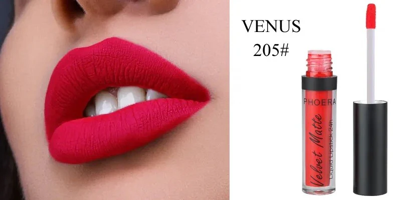 Phoera Long Lasting Velvet Matte Liquid Lipstick - Image 6