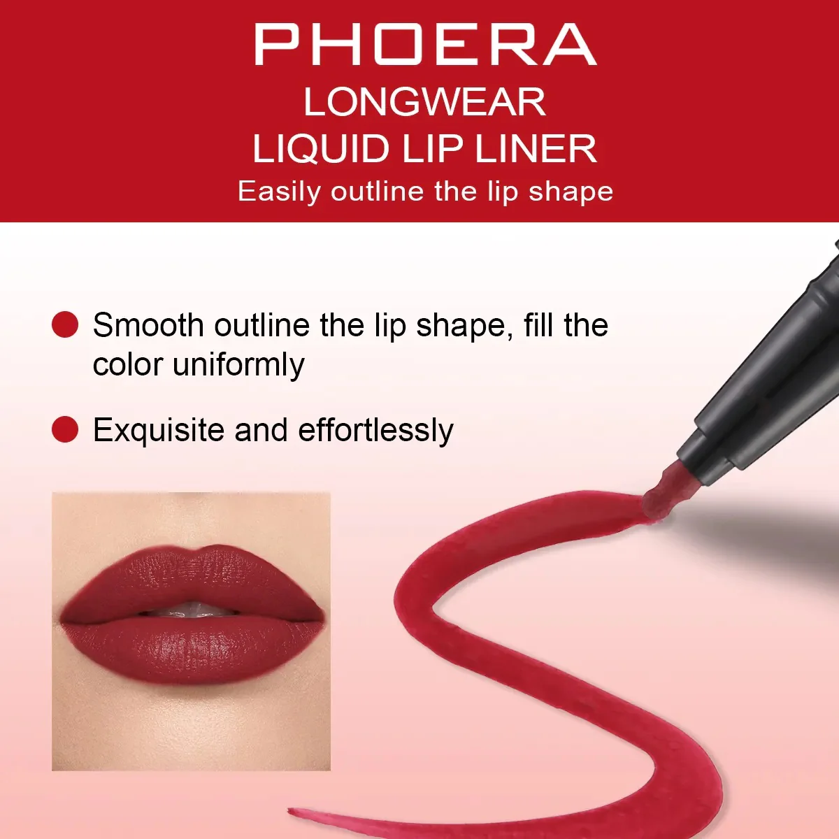 Phoera Longwear Liquid Lip Liner - Image 3