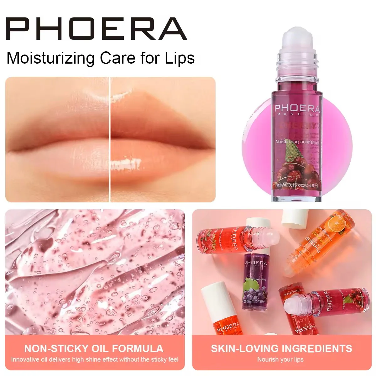 Phoera Moisturizing Roll On Lip Oil - Image 4