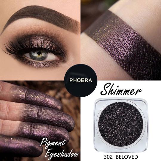 Phoera Pigment Shimmer Eyeshadow Powder - Image 3