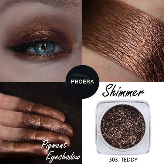 Phoera Pigment Shimmer Eyeshadow Powder - Image 4