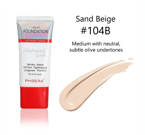 Phoera Velvety Matte Cover Liquid Foundation - Image 12