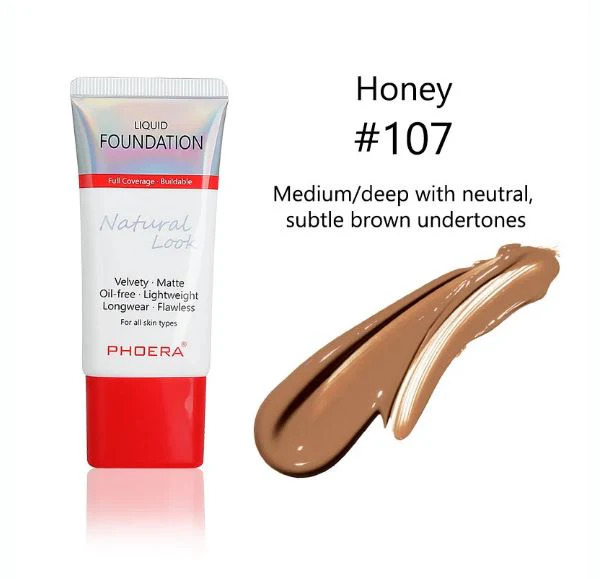 Phoera Velvety Matte Cover Liquid Foundation - Image 15