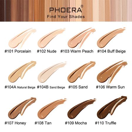 Phoera Velvety Matte Cover Liquid Foundation - Image 4