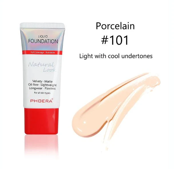 Phoera Velvety Matte Cover Liquid Foundation - Image 7